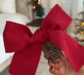 grab a ribbon and do this to give your hair a festive look, Bow