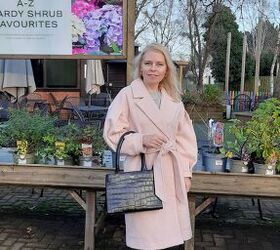 three knee high boots outfits, Pink coat mid length coat and knee high boots