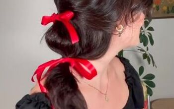 An Easy and Festive Hairstyle This Winter