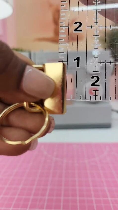 this diy accessory is easy and makes a great gift, Measuring key fob