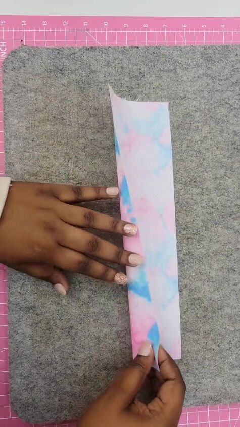 this diy accessory is easy and makes a great gift, Folding fabric