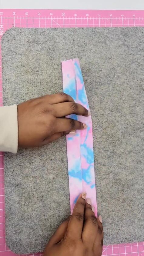 this diy accessory is easy and makes a great gift, Folding fabric