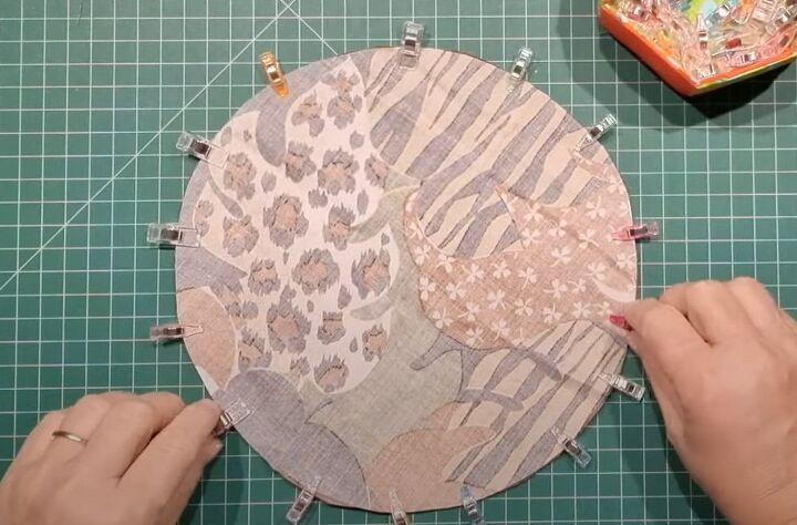 coin pouch pattern, Joining fabrics