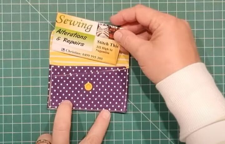 card holder sewing pattern, DIY card holder