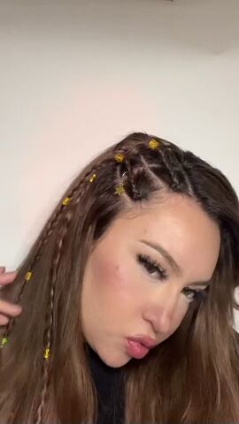 side part braided accent tutorial, Side part braided accent tutorial