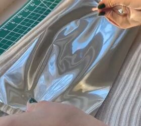 use this diy technique to create your nye outfit, Adding foil