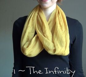 ways to style a scarf, Infinity scarf look