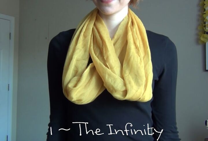 ways to style a scarf, Infinity scarf look