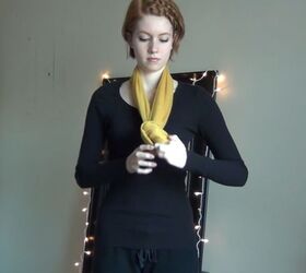 ways to style a scarf, Knotting scarf