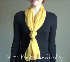 ways to style a scarf, Knot scarf