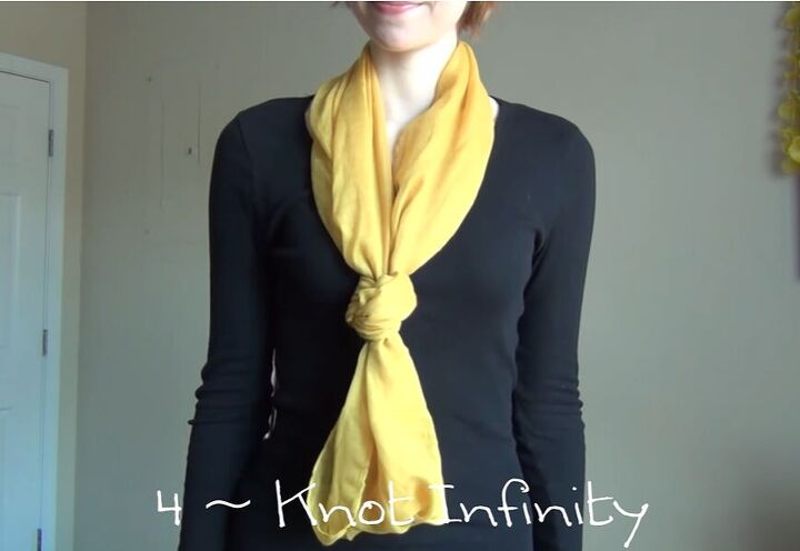 ways to style a scarf, Knot scarf