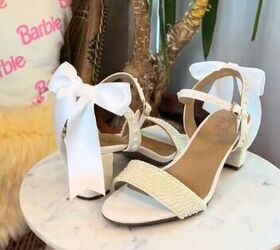 diy custom pearl wedding heels, DIY pearl wedding heels