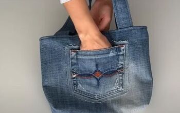 Cute and Easy DIY Bag Made From Jeans