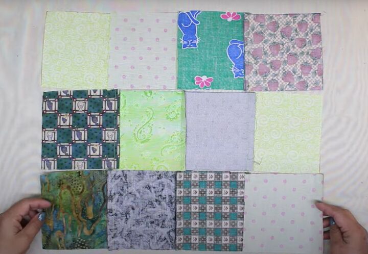 patchwork tote bag pattern, Making patchwork panels