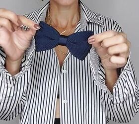 Give basic tops a much-needed style boost with this genius safety pin and a bowtie hack