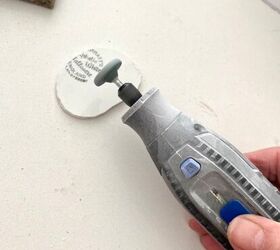 how to create a beautiful pendant from old plates, Sander