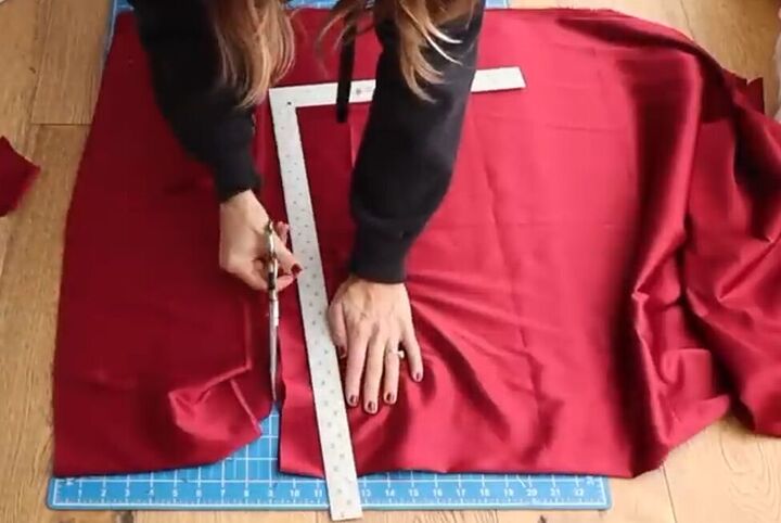 diy bow top, Cutting fabric