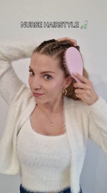 perfect style for anyone who needs to pull their hair back, Brushing hair
