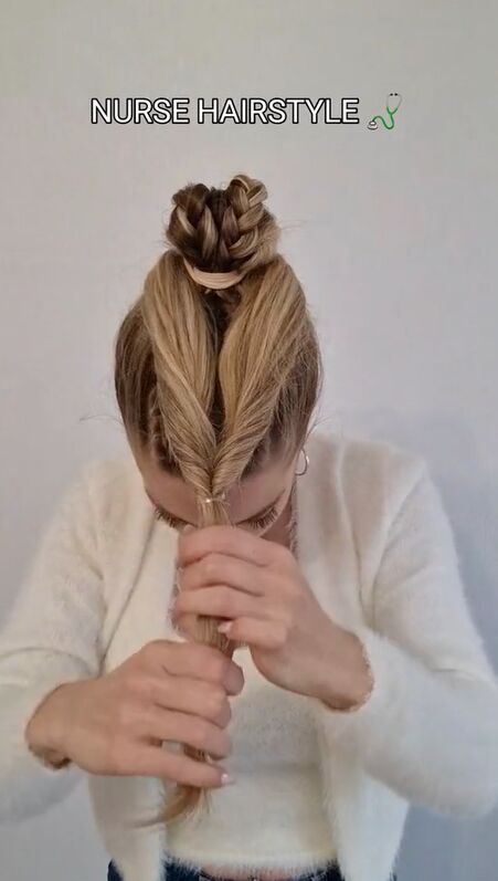 perfect style for anyone who needs to pull their hair back, Topsy tailing ends