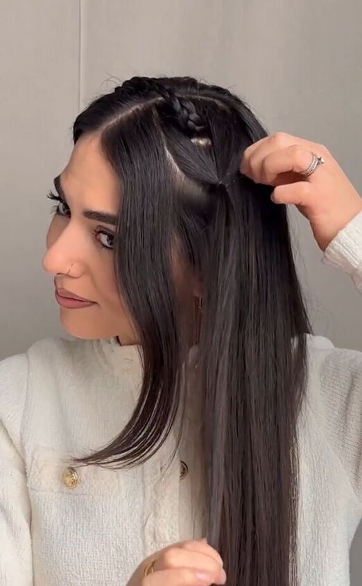 do this to enhance the look of your braid, Tying ponytail