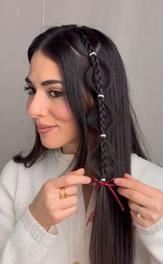 do this to enhance the look of your braid, Adding ribbon