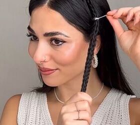 this is for the girls who really like braids, Adding hair elastic