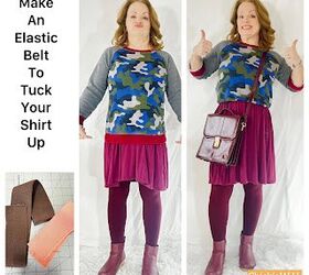 an elastic belt for a cropped look