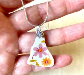 how to make a pendant from old plates, Crockery Pendant