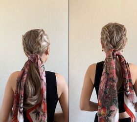 Do 2 Braids and Grab a Scarf for This Look