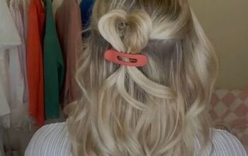 Easy Heart-shaped Valentine's Hairstyle