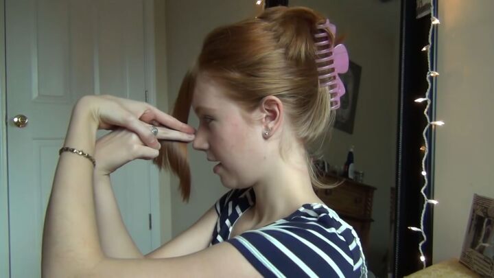 how to cut your own bangs twist, Swapping hands