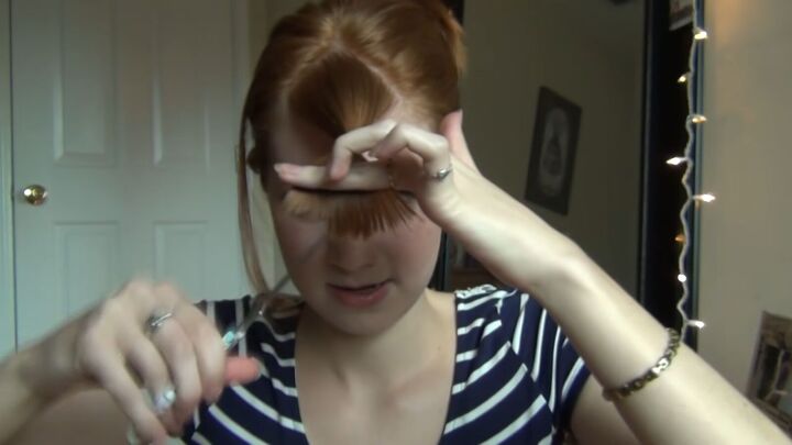 how to cut your own bangs twist, Cutting hair