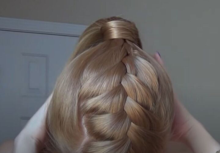 french braid with high ponytail, French braid with high ponytail