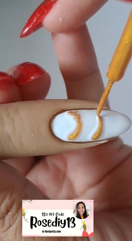 marble nail art design, Making marble effect