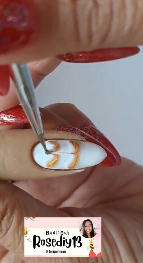 marble nail art design, Making marble effect