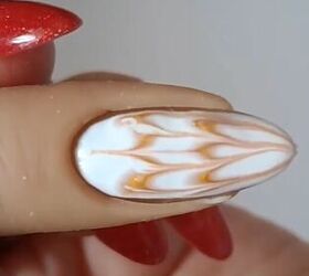 Super Quick and Easy Marble Nail Art Design