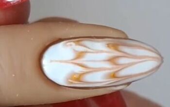 Super Quick and Easy Marble Nail Art Design