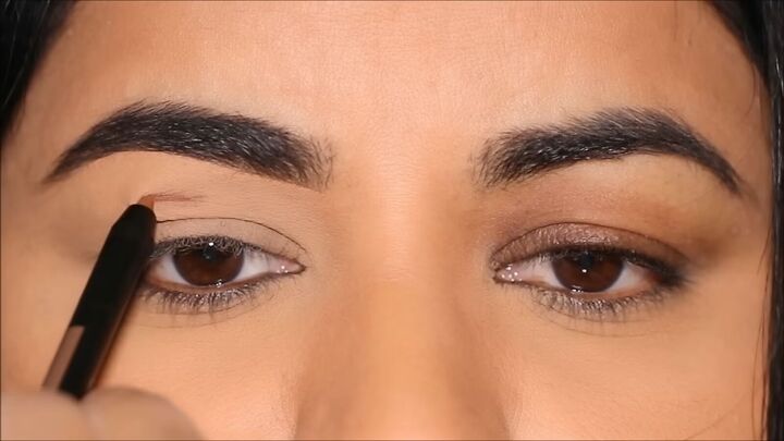 makeup for tired eyes, Marking higher crease