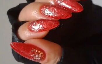 Quick and Easy Red Glitter Nails Tutorial