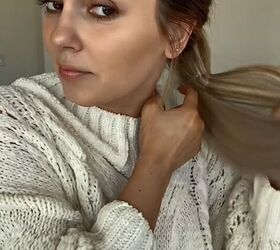 Not only is this sleek ponytail breathtaking—it also hides your rubber bands