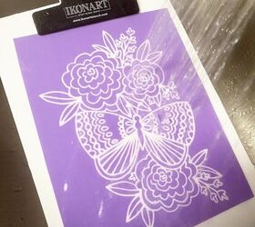 DIY Stenciled Jeans with FREE Floral Printable with Ikonart Creatively Beth creativelybeth diy stenciil freeprintable upcycled jeans ikonart