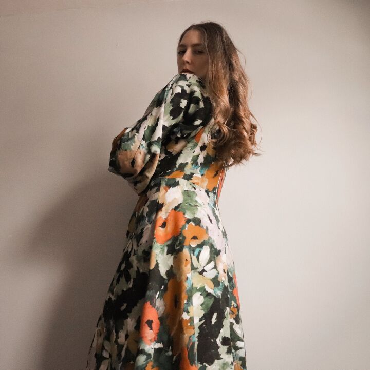 Ella Dress Review With Minerva Crafts Floral Viscose Challis | Upstyle Ella Dress Review With Minerva Crafts Floral Viscose Challis | Upstyle