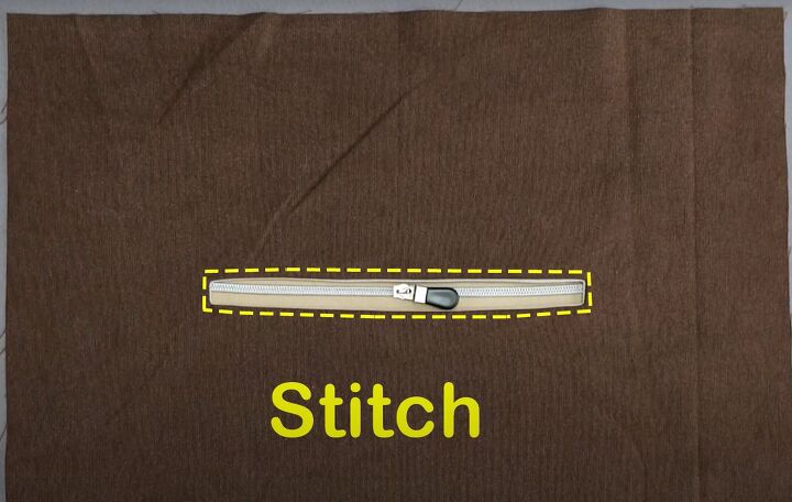diy backpack, Inserting small zipper