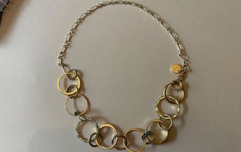 Upcycled Statement Necklace With Rings, Earrings and a Bracelet