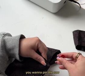 the easiest diy scrunchie tutorial for beginners to start sewing, Making circle