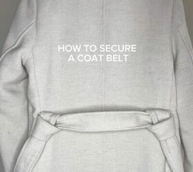 make sure your coat belt never slips again, Coat belt hack