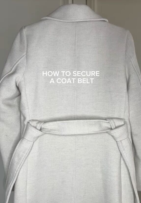 make sure your coat belt never slips again, Coat belt hack