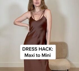 We can't stop thinking about this genius trick to turn your maxi dress into a mini without cutting