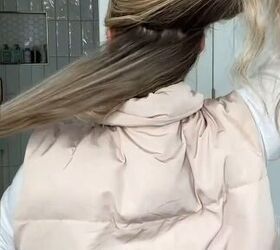 low ponytail hairstyle, Sectioning hair