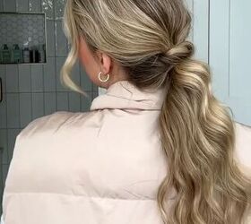 low ponytail hairstyle, Cute low ponytail hairstyle